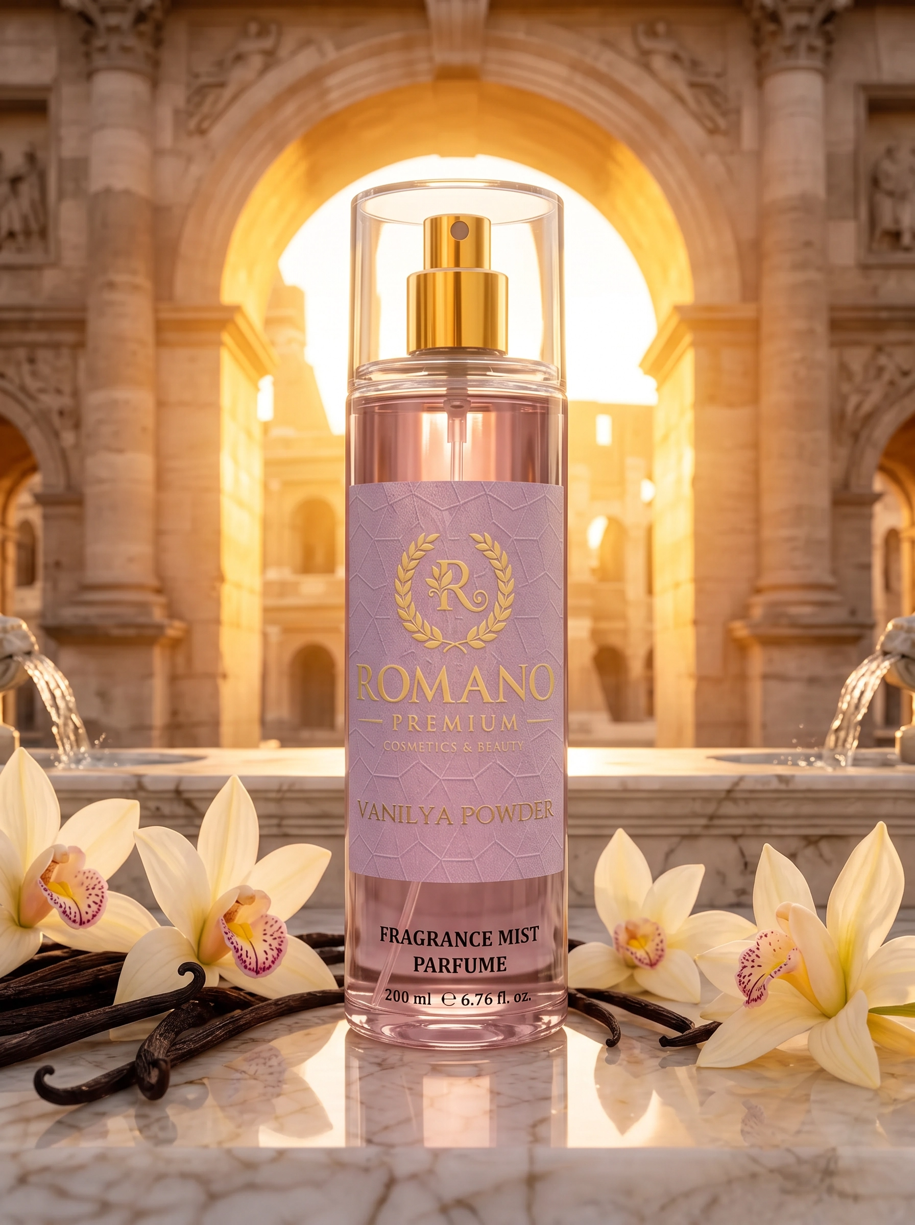 Romano Vanilya Powder 200 ml Kalıcı Parfüm Esanslı