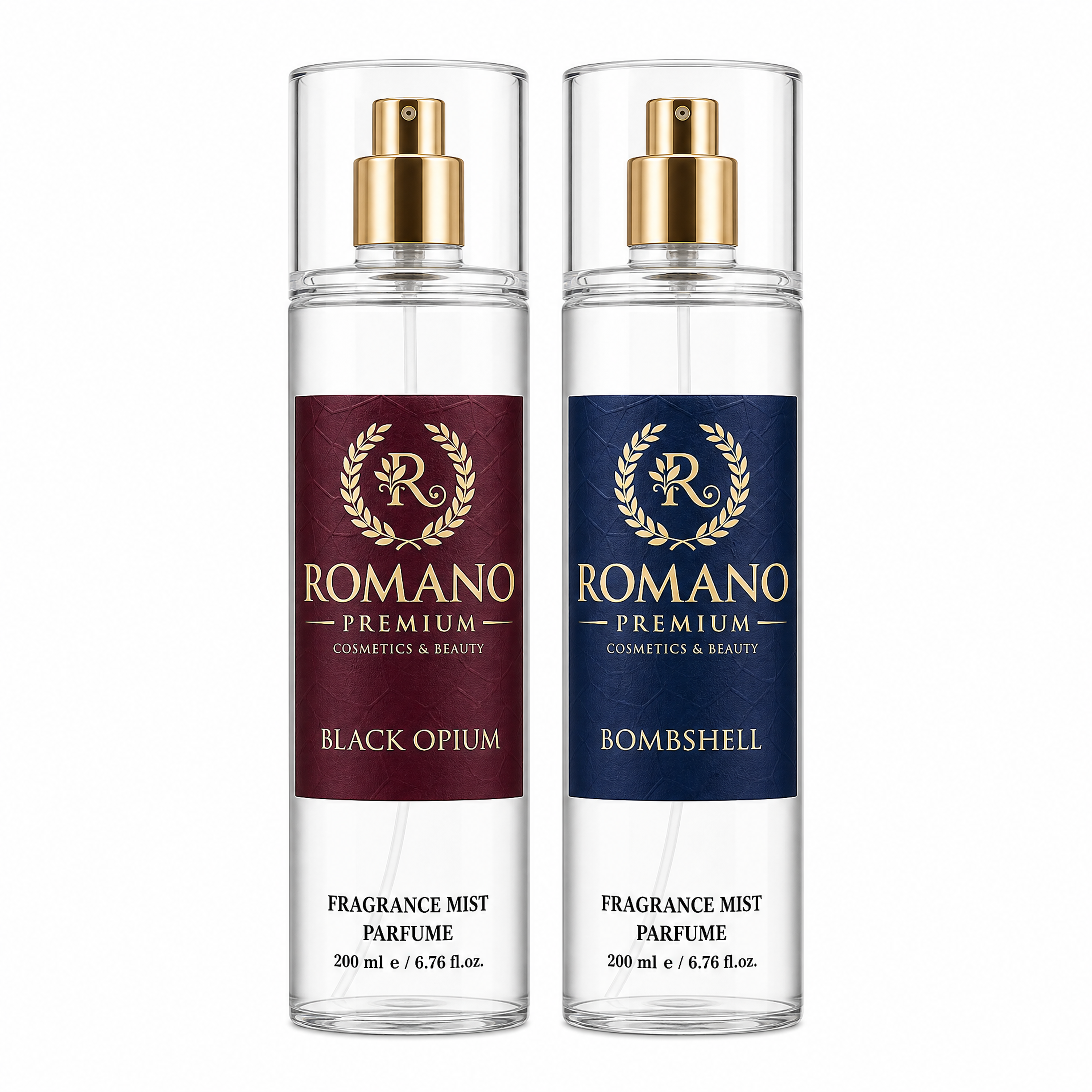 Romano Bombshell-Black Opium Ikili Set Vücut Spreyi 200 ml Kalıcı Yüksek Esans